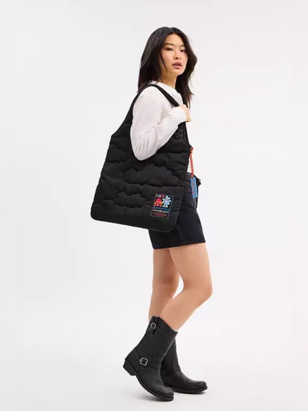 Coachtopia Loop Flat Tote With Cloud Quilting - Uni Sex